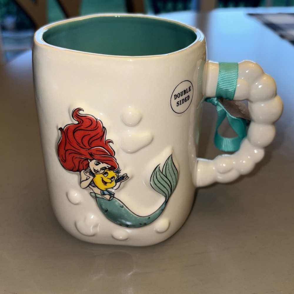 Rae Dunn Disney Little Mermaid Flippin’ Your Fins Mug - Picture 3 of 5